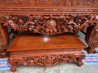 bàn cơm gỗ hương đá