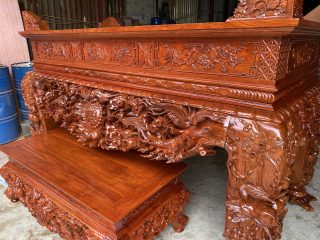 mẫu sập mai điểu sơn Pu bóng mịn