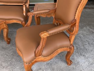 ghế đơn bọc da lưng tựa cao