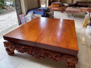 sập mai điểu gỗ hương đá