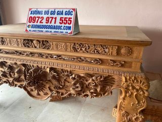 các chi tiết chạm khắc kênh bong, nổi bật