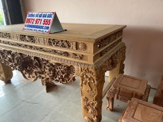 sập thờ mặt khung tranh nguyên tấm