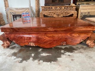 sập thờ gỗ hương đá thiết kế trơn