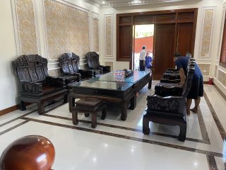 bàn ghế âu á voi như ý 13 món