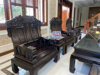 ghế đơn và đôn kẹp mẫu âu á chương voi như ý