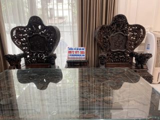 bàn trà cửu long bát mã đục tứ linh