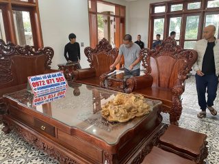 bàn ghế louis hoàng gia gỗ hương đá