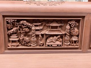 vách ghế trường kỷ đục sâu 2cm