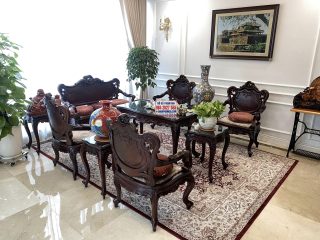 bàn ghế louis Pháp 10 món