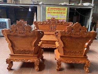 Bàn ghế hoàng gia gỗ hương