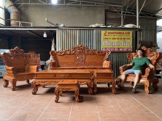 Bàn ghế hoàng gia gỗ hương