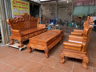 Bàn ghế hoàng gia gỗ hương
