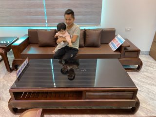 Bàn ghế sofa gỗ tự nhiên