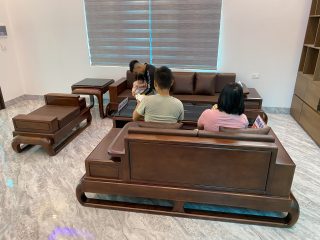 Bàn ghế sofa gỗ tự nhiên