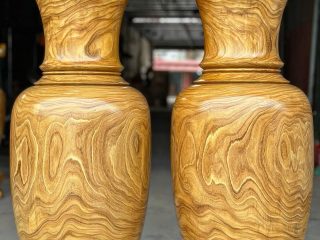 Lộc bình gỗ cẩm vàng cao 1m8