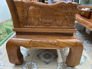 bàn ghế âu á tay voi đặc