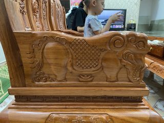 bàn ghế âu á tay voi đặc