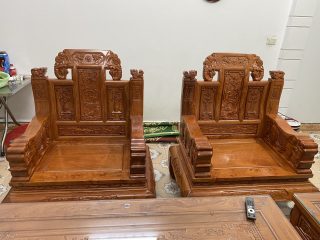 bàn ghế âu á tay voi đặc