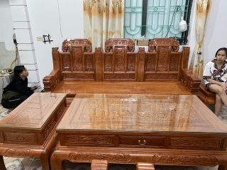 bàn ghế âu á tay voi đặc