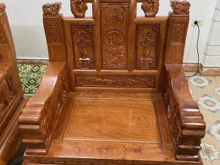 bàn ghế âu á tay voi đặc