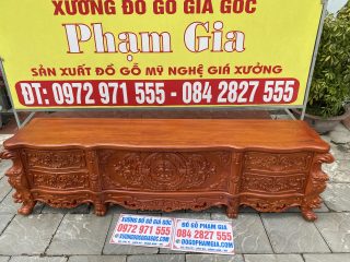 kệ tivi hoàng gia gỗ hương