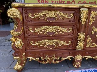 kệ tivi hoàng gia dát vàng