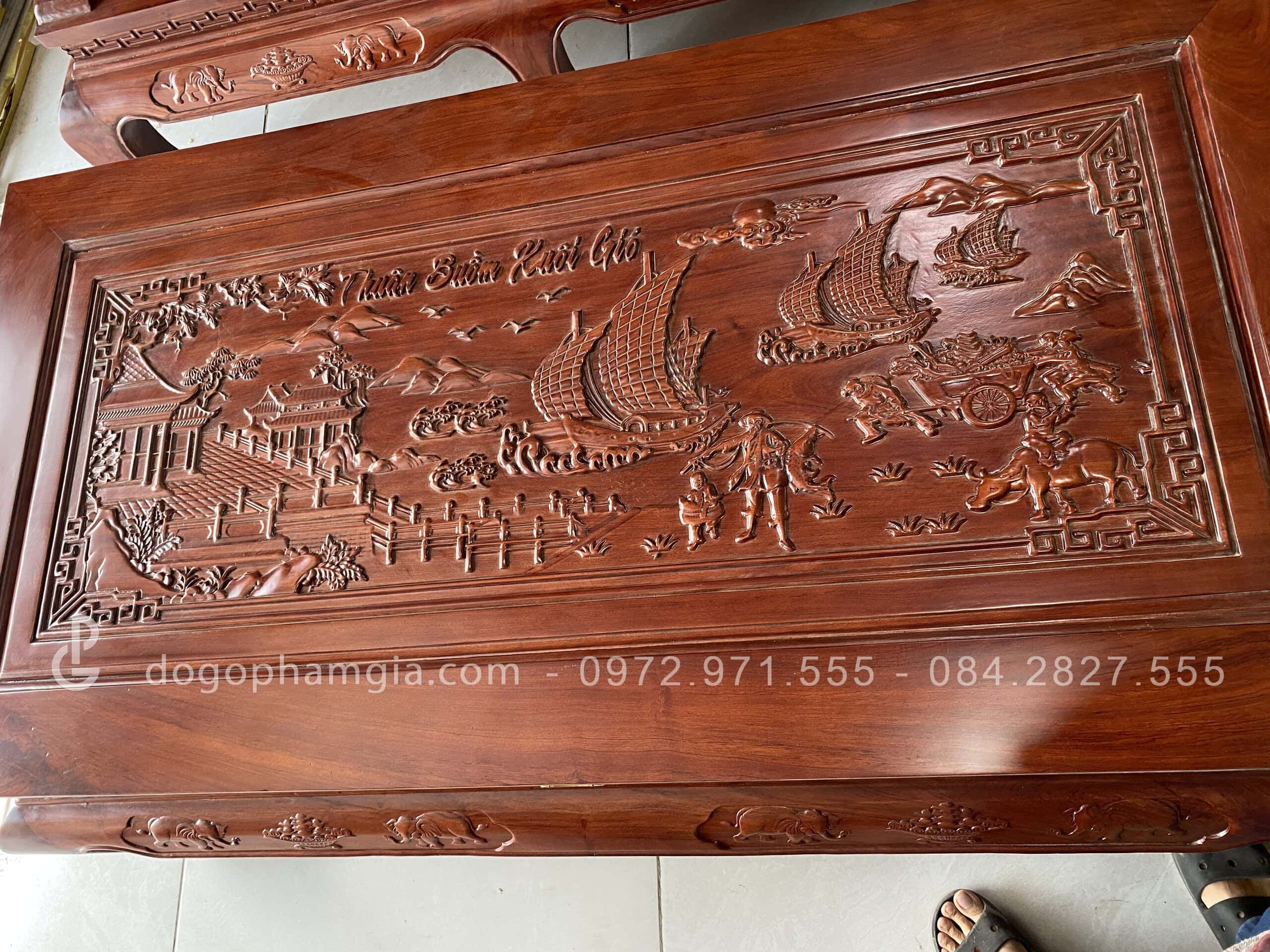 Bàn ghế Âu Á Kim tiền gỗ hương