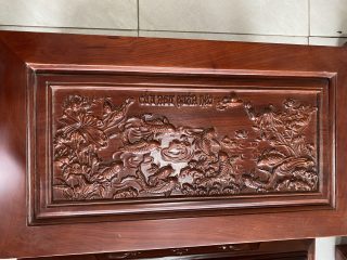 Bàn ghế Âu Á Kim tiền gỗ hương