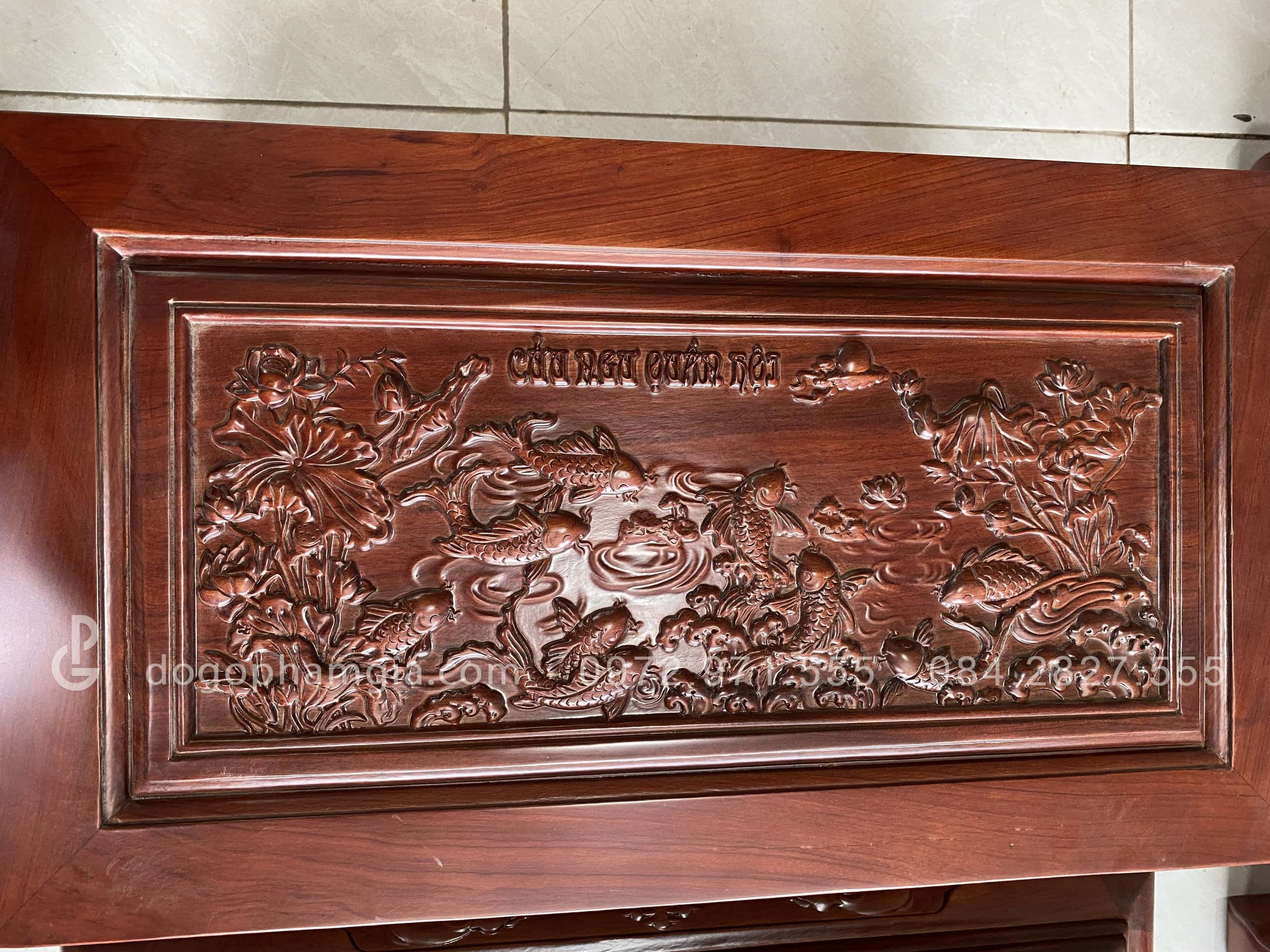 Bàn ghế Âu Á Kim tiền gỗ hương