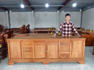 kệ tivi phẳng gỗ tự nhiên