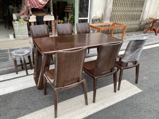 bàn ăn hình chữ nhật 6 ghế
