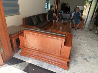 bộ sofa pháo đài gỗ hương