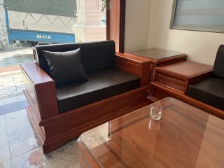 bộ sofa pháo đài gỗ hương