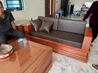 bộ sofa pháo đài gỗ hương