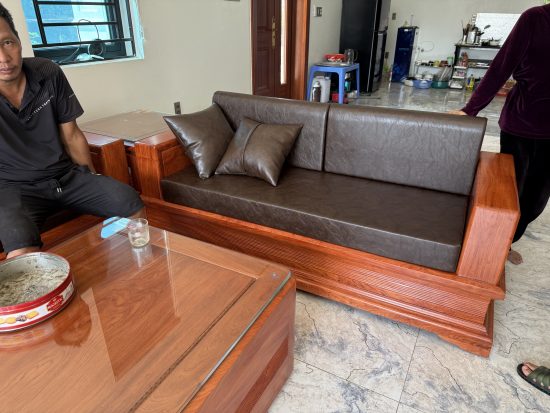 bộ sofa pháo đài gỗ hương