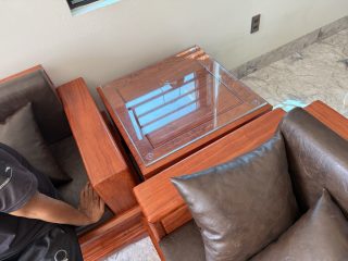 bộ sofa pháo đài gỗ hương