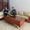 Sofa góc Liền gỗ hương