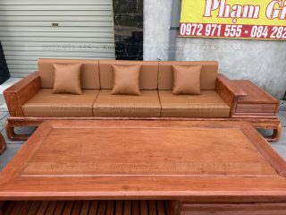 Sofa đối chân đùi gà gỗ hương đá ( SFD3 ) (a Thủy - Phú Thọ)