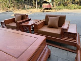 Sofa đối chân đùi gà gỗ hương đá ( SFD3 ) (a Thủy - Phú Thọ)