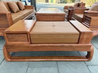 Sofa đối chân đùi gà gỗ hương đá ( SFD3 ) (a Thủy - Phú Thọ)