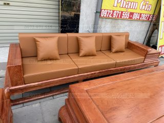 Sofa đối chân đùi gà gỗ hương đá ( SFD3 ) (a Thủy - Phú Thọ)