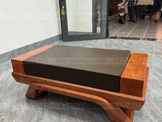 Sofa đối chân thuyền 2 văng dài gỗ hương đá ( SFD2 ) (a Tân - Bắc Giang)