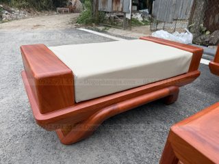 Sofa đối chân thuyền gỗ gõ đỏ ( SFD2 ) (a Đức - Nghệ An)