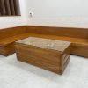 Sofa góc L gỗ gõ đỏ pachy ( SFL1 )