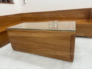 Sofa góc L gỗ gõ đỏ pachy ( SFL1 )