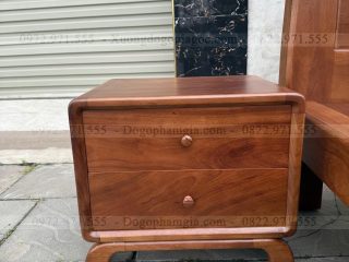 Giường hiện đại chân quỳ gỗ gõ ( GHD1 )