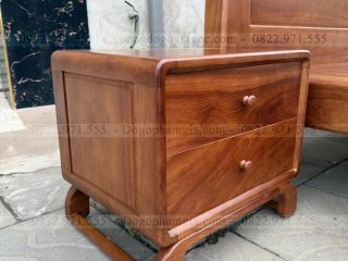 Giường hiện đại chân quỳ gỗ gõ ( GHD1 )