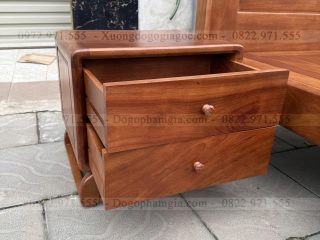 Giường hiện đại chân quỳ gỗ gõ ( GHD1 )