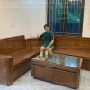 Sofa góc L vách cong gỗ hương đá ( SFL1 ) (a Vinh - Nguyễn Khoái,Lĩnh Nam,Hà Nội)
