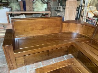 Sofa góc L vách cong gỗ hương đá ( SFL1 ) (a Vinh - Nguyễn Khoái,Lĩnh Nam,Hà Nội)